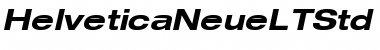 Helvetica Neue LT Std 73 Bold Extended Oblique Font