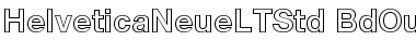 Helvetica Neue LT Std 75 Bold Outline