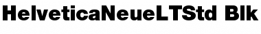 Helvetica Neue LT Std 95 Black