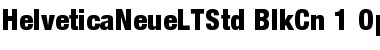 Helvetica Neue LT Std 97 Black Condensed Font