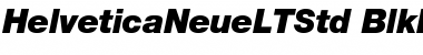 Helvetica Neue LT Std 96 Black Italic Font