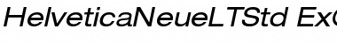 Helvetica Neue LT Std 53 Extended Oblique