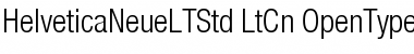 Helvetica Neue LT Std 47 Light Condensed Font