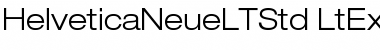 Helvetica Neue LT Std 43 Light Extended Font