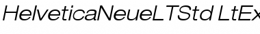 Helvetica Neue LT Std 43 Light Extended Oblique Font