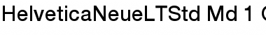Helvetica Neue LT Std 65 Medium