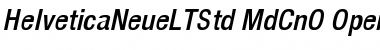 Helvetica Neue LT Std 67 Medium Condensed Oblique