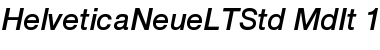 Helvetica Neue LT Std 66 Medium Italic
