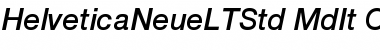 Helvetica Neue LT Std 66 Medium Italic Font