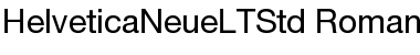 Helvetica Neue LT Std 55 Roman Font