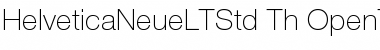 Helvetica Neue LT Std 35 Thin Font