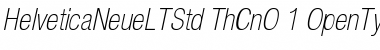 Helvetica Neue LT Std 37 Thin Condensed Oblique