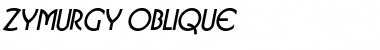 Zymurgy Oblique Font