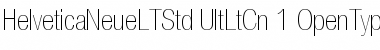 Helvetica Neue LT Std 27 Ultra Light Condensed