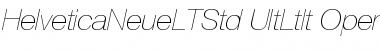 Helvetica Neue LT Std 26 Ultra Light Italic Font