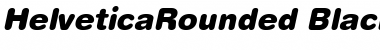 Helvetica Rounded Black Oblique Font