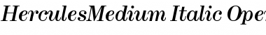 Hercules Medium Medium Italic