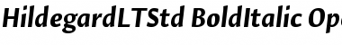 Hildegard LT Std Bold Italic Font