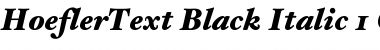 HoeflerText-Black-Italic Font