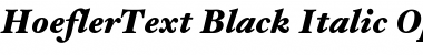 HoeflerText-Black-Italic Font