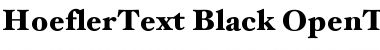 HoeflerText Black Font