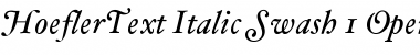 HoeflerText-Italic-Swash Font