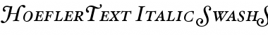 HoeflerText-Italic-SwashSC Font