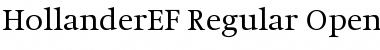 HollanderEF-Regular Font