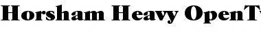 Horsham-Heavy Font