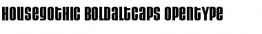 HouseGothic BoldAltCaps Font