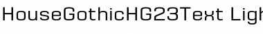 HouseGothicHG23Text Light Font