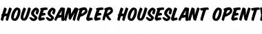 HouseSampler-HouseSlant Font