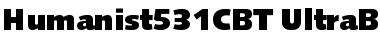 Humanist531CBT UltraBlack Regular Font
