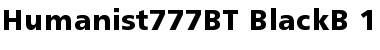 Humanist 777 Black Font