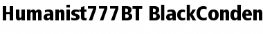 Humanist 777 Black Condensed Font