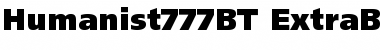 Humanist 777 Extra Black Font