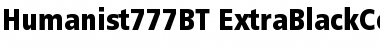 Humanist 777 Extra Black Condensed Font