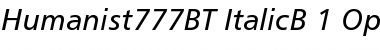 Humanist 777 Italic