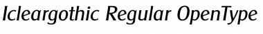 Icleargothic Regular Font