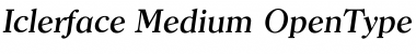 Iclerface Medium Font