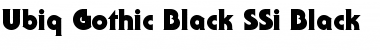 Ubiq Gothic Black SSi Font
