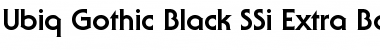 Ubiq Gothic Black SSi Font