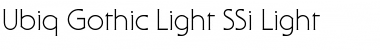 Ubiq Gothic Light SSi Light Font