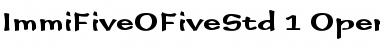 Immi Five O Five Std Font