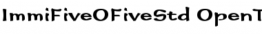 Immi Five O Five Std Regular Font