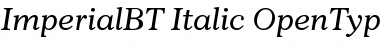 Imperial Italic Font