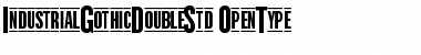 Industrial Gothic Double Std Regular Font