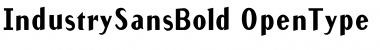 IndustrySansBold Font