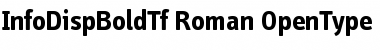 InfoDispBoldTf Roman Font