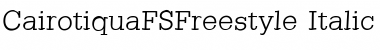 CairotiquaFSFreestyle Font